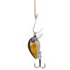 5 pezzi 3 cm Occhi Olografici 3D Mini Esche da Pesca Galleggianti Micro Esca per Bass Crankbait Amo Triplo
