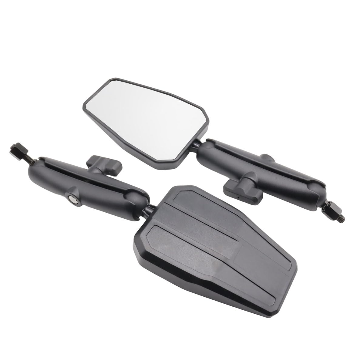 

SZYUMO Universal Motorcycle Wide Adventure Replacement Motorcycle Folding ABS Aluminum Rotation Mirror, Off-Road Mirror, + Alloy, 360°