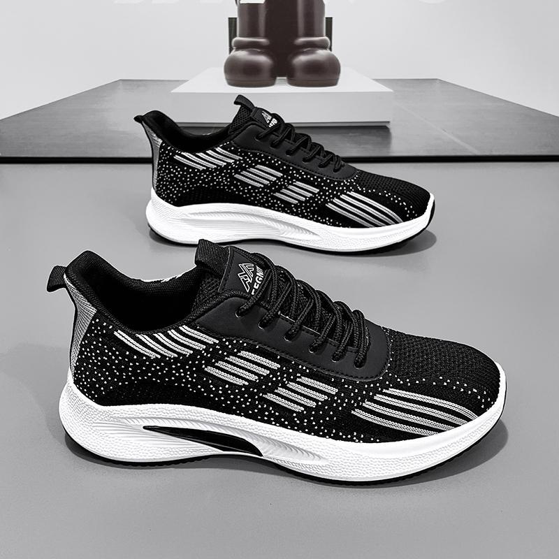 Herrskor 2025 vår ny lågskuren design bekväm, halkfri och slitstark design mesh casual sport trendiga skor