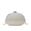 Women's Shell Shape Crossbody Bag, Elegant Chain Strap Shoulder Evening Purse, Rhinestone Clutch for Wedding, Party, Prom