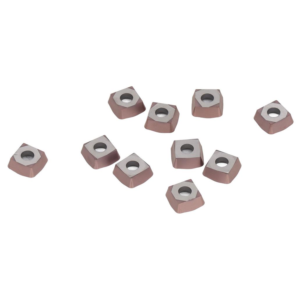 10PCS Coated Carbide Inserts Indexable CNC Milling Inserts Lathe Cutting Tool Machine Clip Type