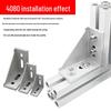 Aluminum Right Angle Connector for T-Slot Profiles