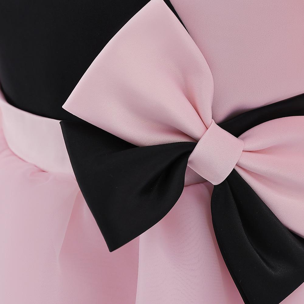 Vestido de Navidad para niñas de 0 a 24 meses, disfraz elegante para niños, vestidos de fiesta de princesa, vestido de encaje de media manga para boda y graduación