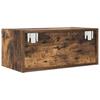 TV Wall Cabinet Smoked Oak 60 x 31 x 25.5 cm Particleboard