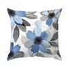 Blue Flowers Pillow Case Bedroom Sofa Cushion Cover 100% Polyester Living Room Pillowcase Bedhead Throw Pillow Home Room Decor