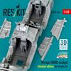 Reskit Mirage 2000D Cockpit with 3D Instrument Panel and Console Plastic Model Kit Parts 1/48 (for Kinetic) RSKU48-0461 (Airplane)