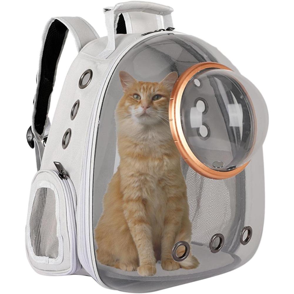 Portable Pet Cat Travel Carrying Bag Space Pet Backpacks Breathable Transparent Puppy Dog Transport Carrier Space Capsule Bags