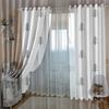 Curtains Black And White Simple Wind 3D Digital Printing High Density Blackout Curtains