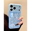 Korean blue and purple floral rabbit is suitable for iPhone11pro large window mobile phone case Apple 11/11 fresh 11 sets