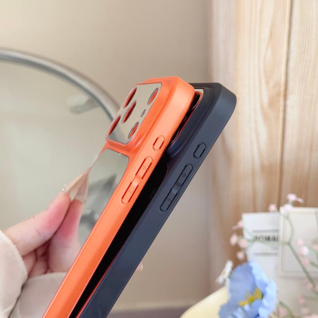 Makeup Mirror Shockproof For Magsafe Magnetic Phone Case For iPhone 17 16 15 14 13 Pro Max Camera Corning Large Window PC Cover