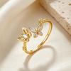 Elegant S925 Sterling Silver Butterfly Ring - Versatile Niche Design for Women