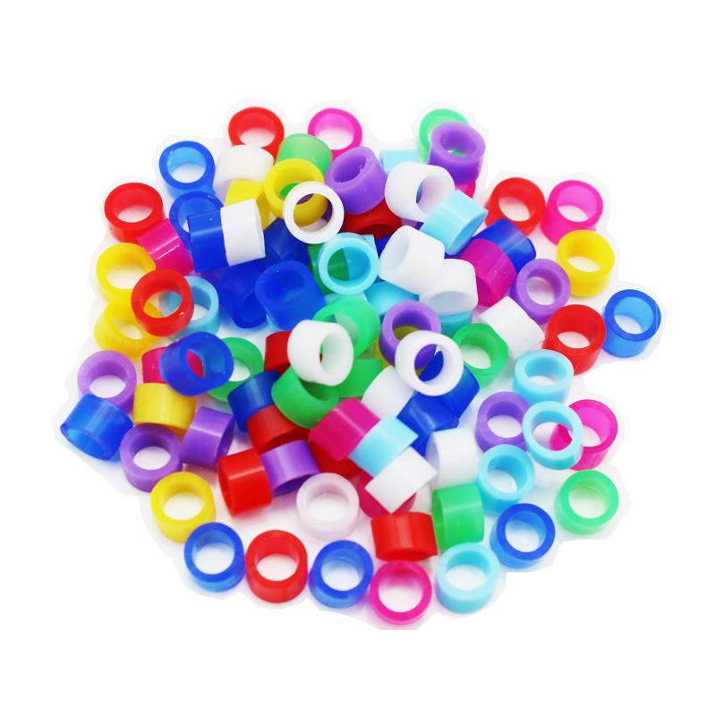 200 stk Fuglering Beinbånd for Papegøye Finke Kanari Gouldiameter 3mm 4mm 5mm Fuglefotring Farge tilfeldig levering