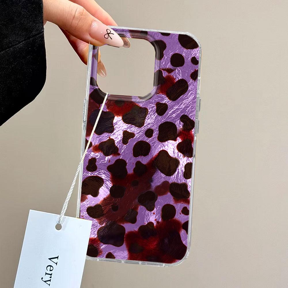 Fashion Gold Leopard INS Print Women Gilrs Phone Case for Samsung Galaxy S25 S24 S23 S22 S21 S20 FE Plus Ultra Silicone Cover