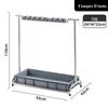 Stainless Steel Floor-Standing Mop Rack with Draining Shelf and Free Shipping
