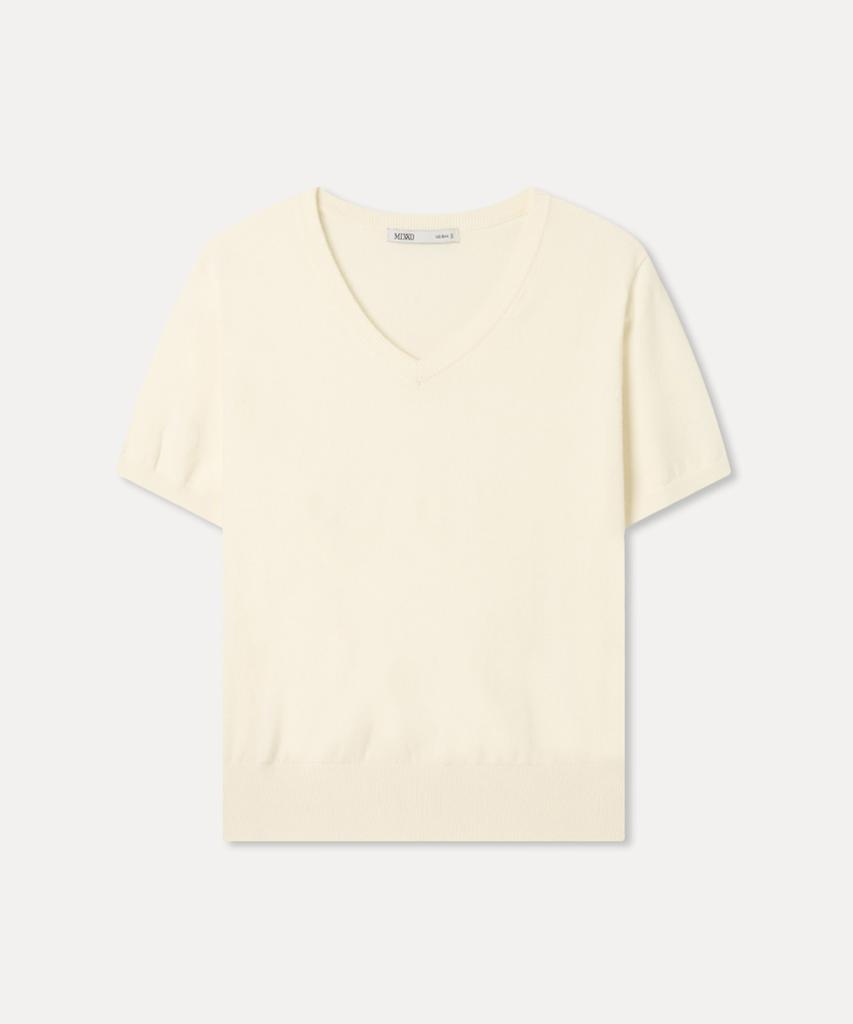 MIXXO [Essential] V-Neck Short Sleeve Pullover_Miwkag420T