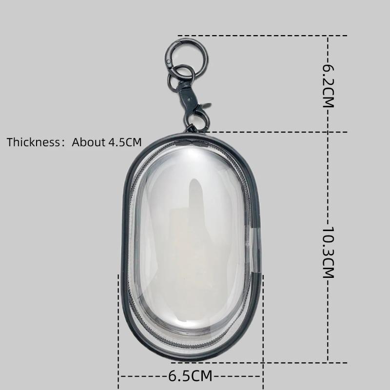 1pcs Colorful Thicken Transparent PVC Mystery Box Keychain Jewelry Organizer Storage Cute Doll Bag Organization Dustproof Case