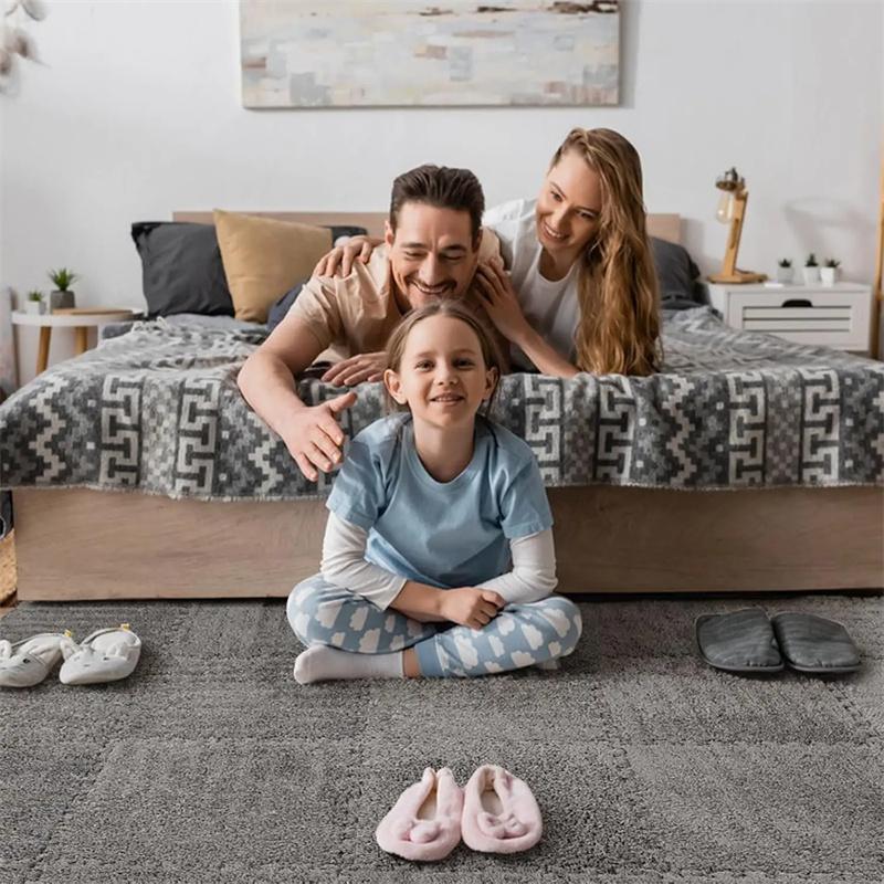 Soft Plush Children's Mat Babe Toys Eva Foam Puzzle Carpet Warm Children Play Mats Interlocking Rugs Infant Carpet 30*30*1.2CMcm