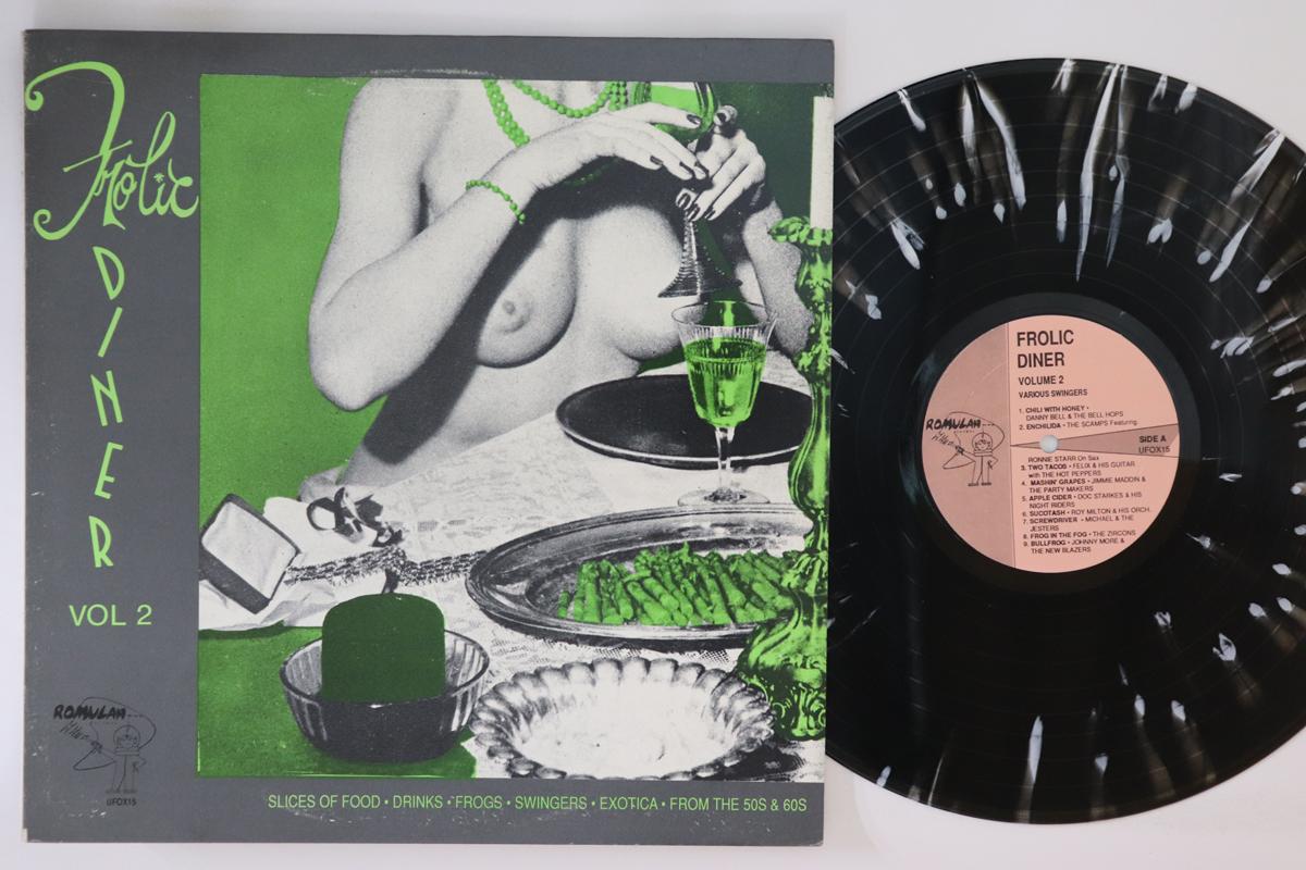 

LP Record VARIOUS Frolic Diner Vol 2 UFOX15 ROMULAN 1990 US Rock Used