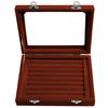 Velvet Jewelry Tray Organizer Box Holder with Clear Lid for Drawer Stud Earring