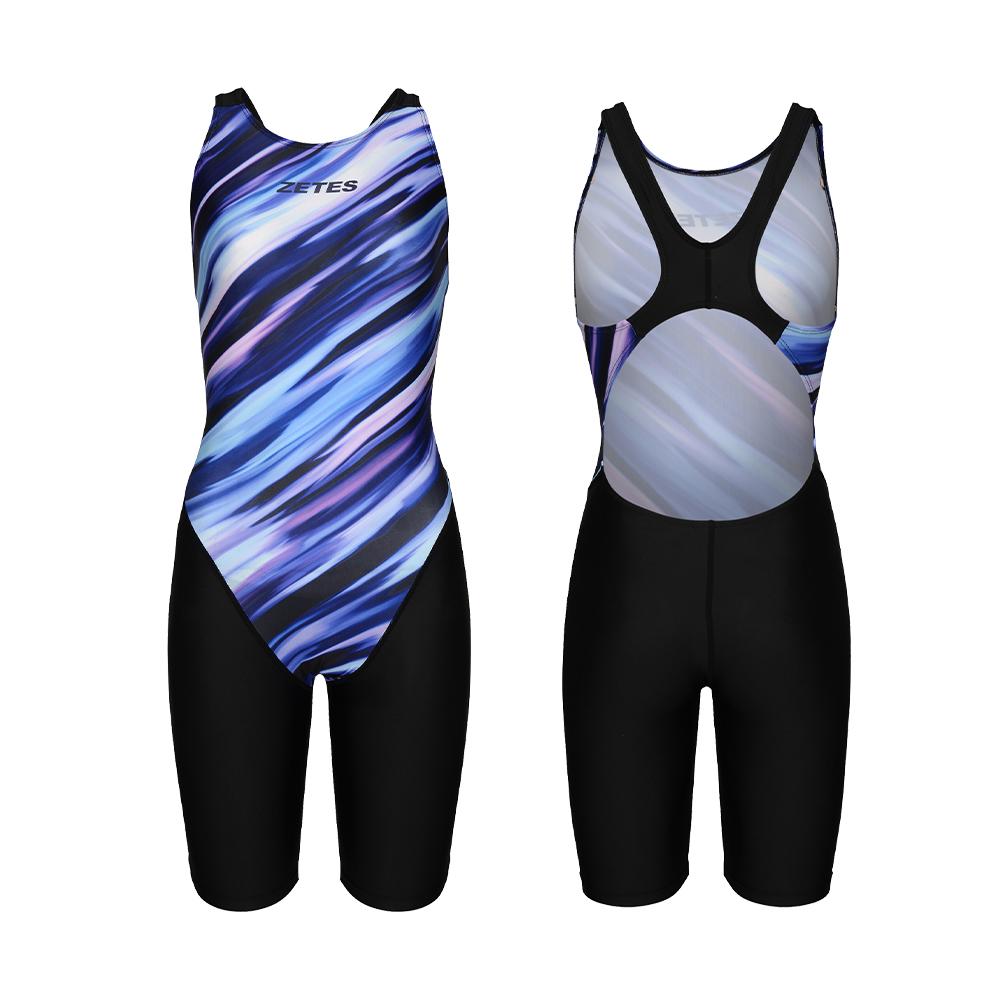 Jeteseu Women'S Aqua Dt 5-Part X-Back Indoor Swimsuit Bl Stroke L_9A3513