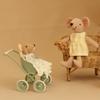 1:12 Miniatyr Kunstig Barnevogn Egnet For Bjd Ob11 Dukkehus Hjemmeinnredning Møbeldekor