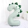 40Inch Giant Dinosaur Number Balloons Boy Girl Jungle Birthday Party Decoration Kids 1st Birthday Cartoon Foil Balloon Supplies