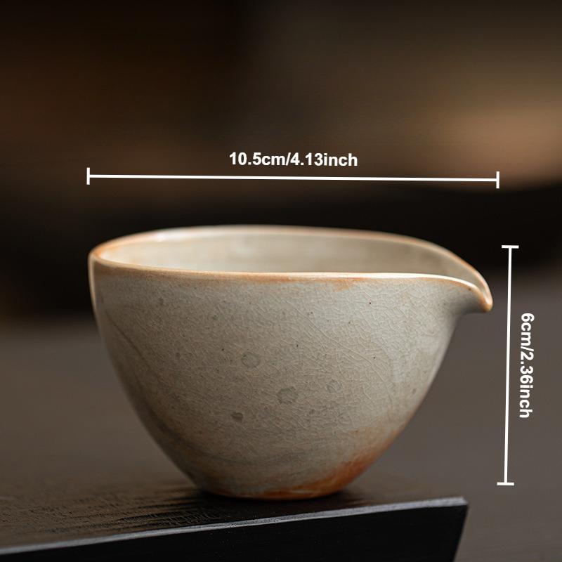 Retro Hand-Painted Teacup Japanese Zhiye Pottery Tea Pitcher Handmade Cat Household Cup Chinese Kungfu Tea Ceremony Teaware