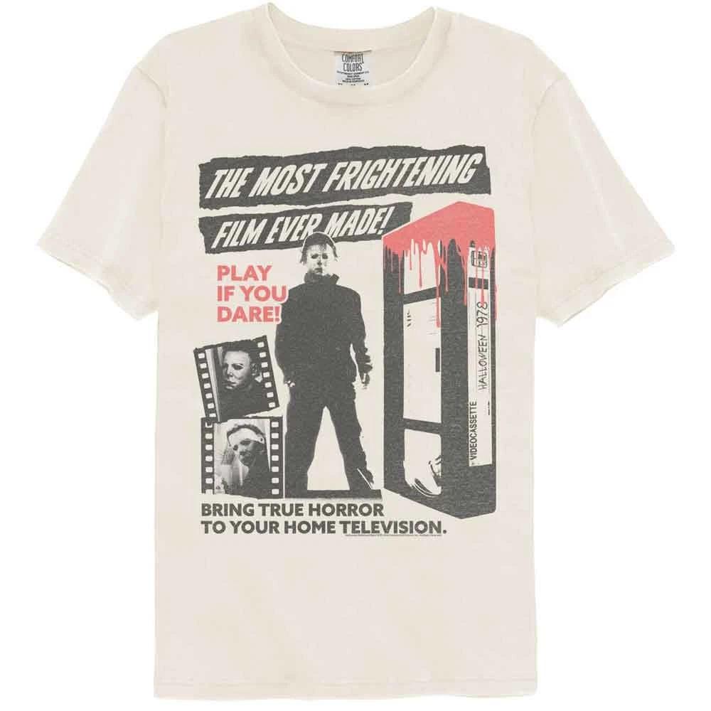 Halloween - Frightening Film - American Classics - Solid Beige Short Sleev 110