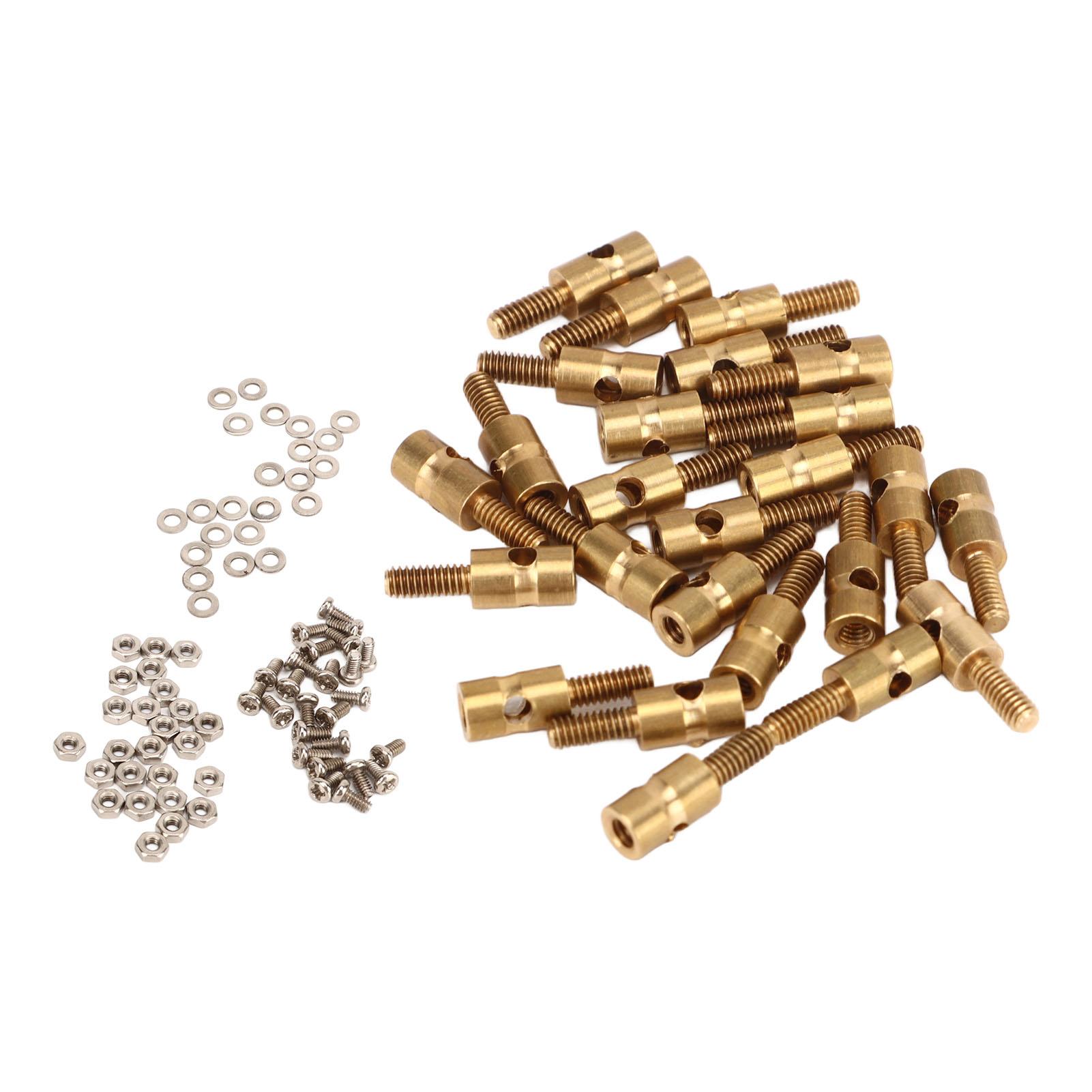 

RC Model Pushrod Linkage Stopper 1.5mm Interface Brass Quick Adjust Connector Replacement Part for