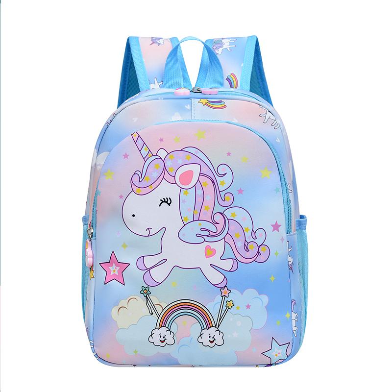 

Cartoon Unicorn Backpack 2025 New Cute Girl Backpack Pre School Small Backpack Trend синій