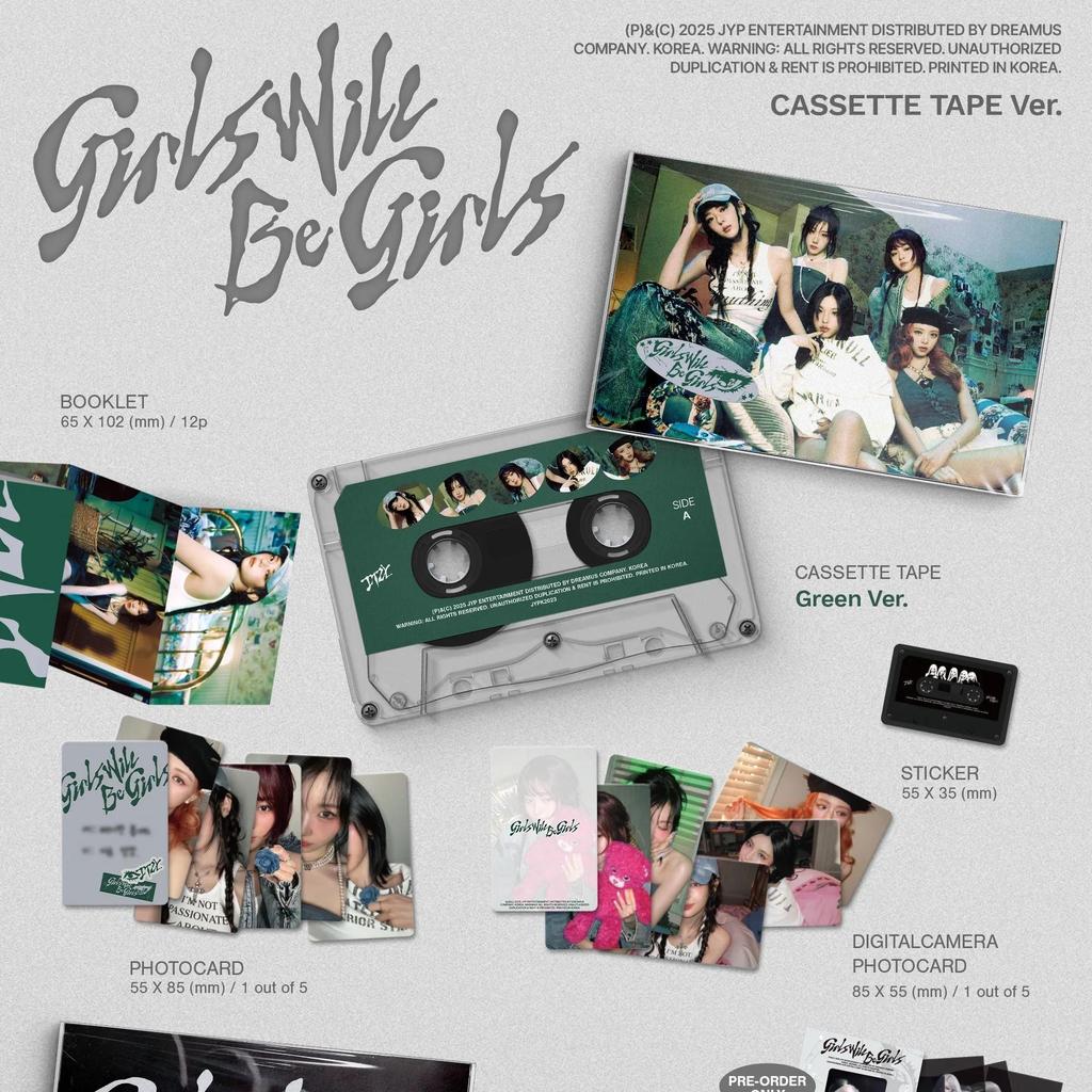ITZY [GIRLS WILL BE GIRLS] CASSETTE TAPE