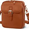 Retro Skórzana Torba Listonoszka Crossbody - Wszechstronna, Casualowa, Jednoramienna Torebka na Telefony Komórkowe
