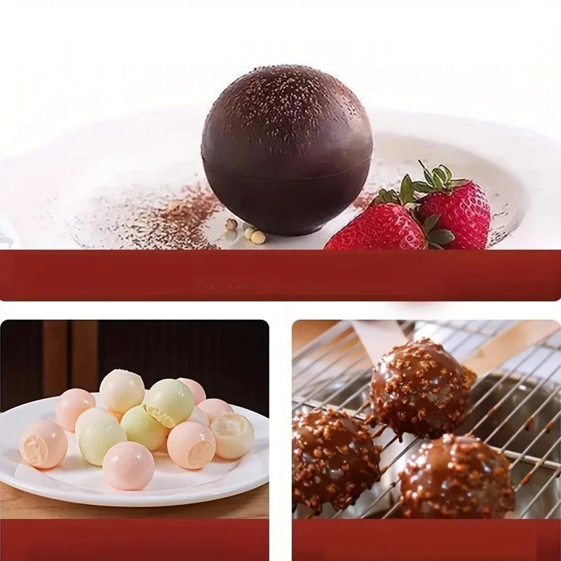 Silikonform Knödel Kuchen Dekorationswerkzeug Schokolade Eiswürfelform Herstellung Mousse Dessertform