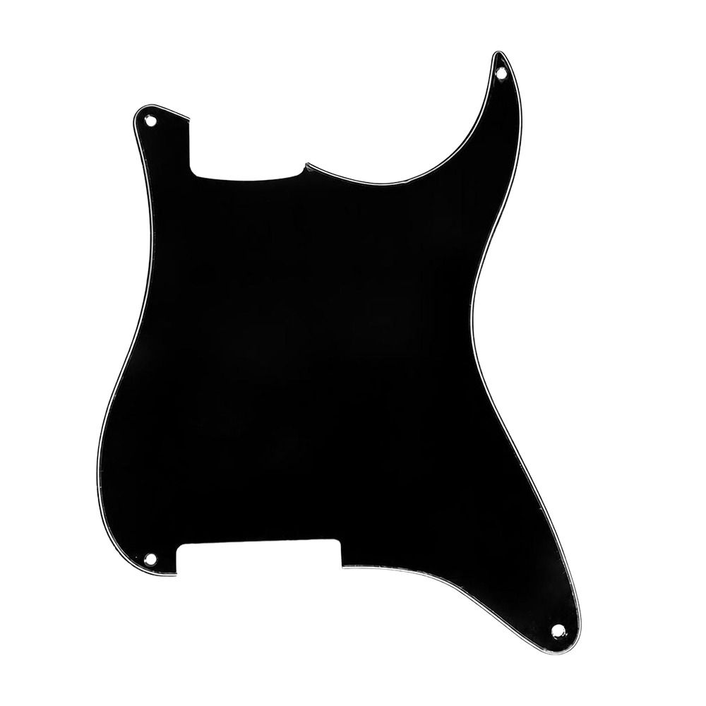 Black Color Guitar Scratch Plate 4 Holes Guitar Pickguard Plate For Electric Guitar