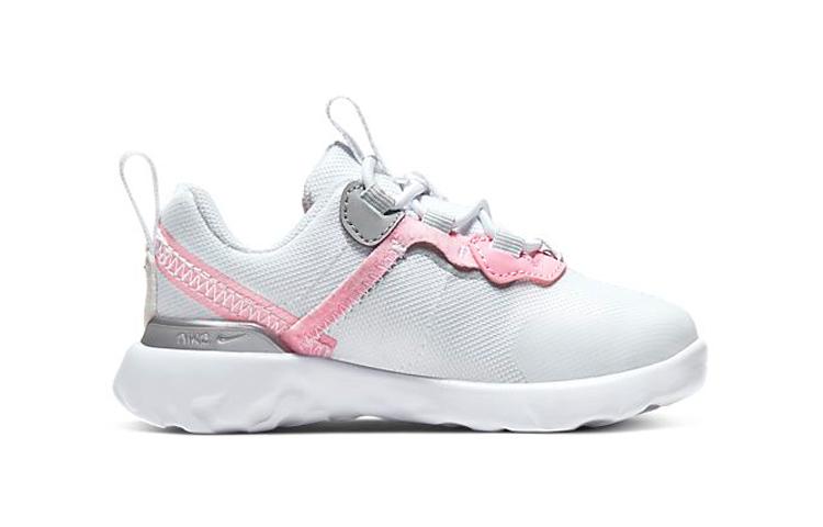 Nike React Element 55 Low top Running Shoes Gray Pink Infant And Toddler CK4083-102