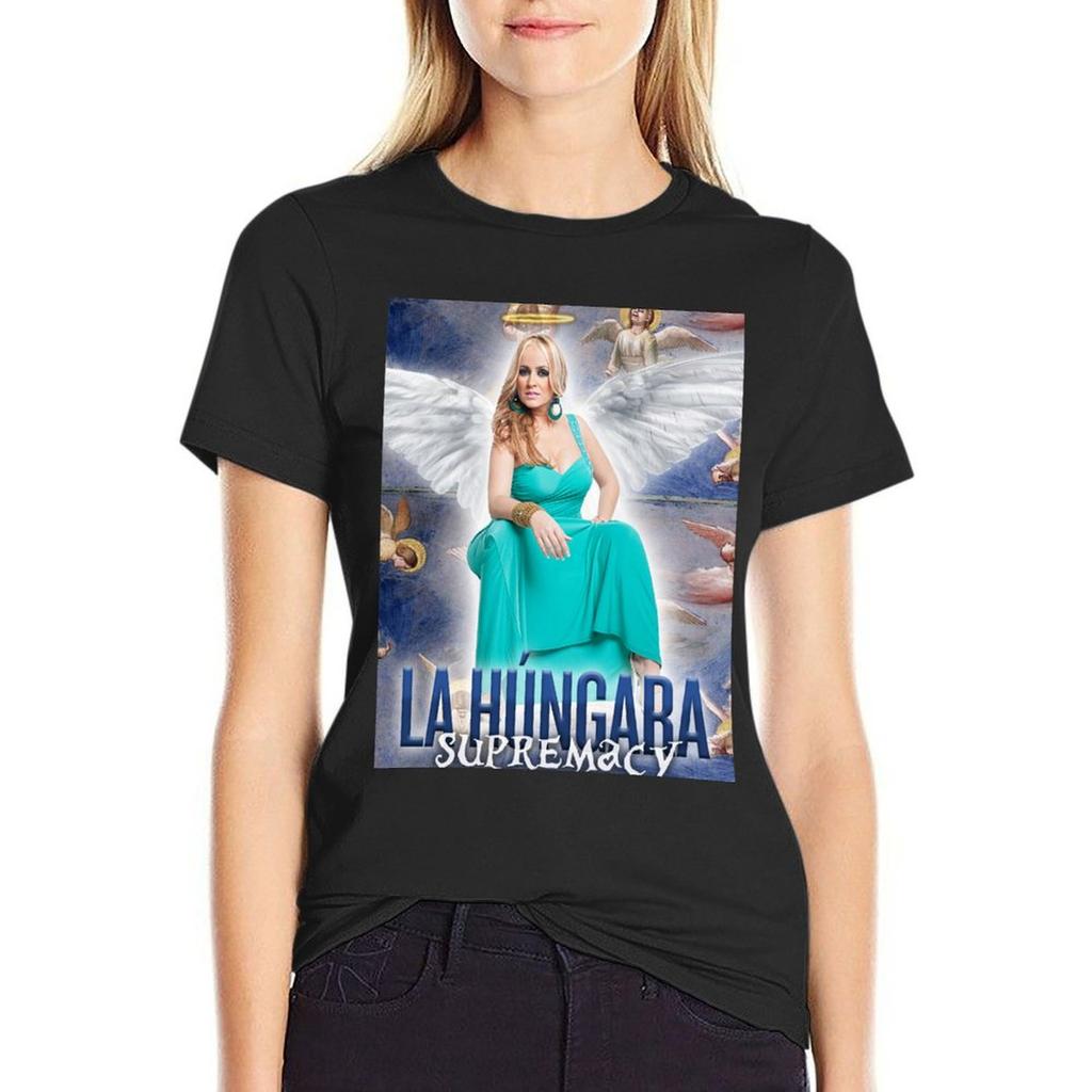 The Hungara Supremacy T-Shirt Tees Kawaii Clothes Lady Clothes Anime Clothes Cotton T Shirts Women