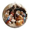 Christmas Decorations Ornament Festive Holiday Christmas Tree Hanging Pendant Nativity Scene Ornaments for Newborns