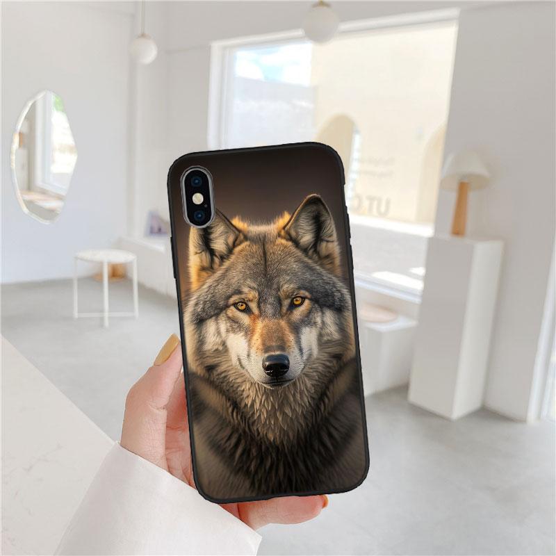LO7 Animal Wolf Soft Shell Phone Case for Redmi Note 10 11 12 Pro Max 10S 10C 10T 11A 11S 12S 12C