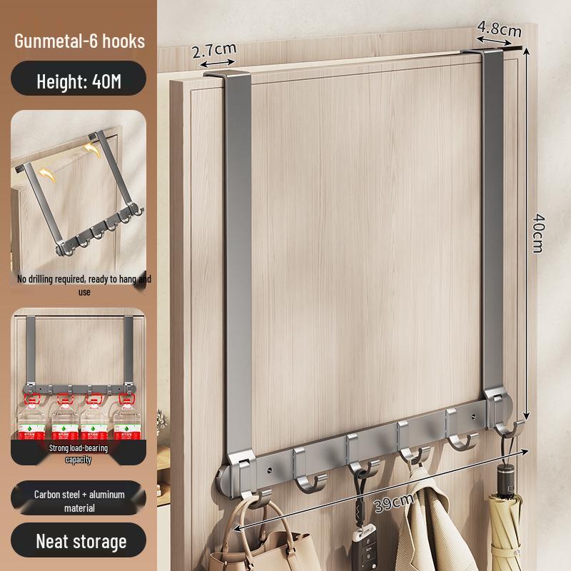 Silent Adhesive Wall-Mounted Clothes Hanger Hook for Bedroom Doors