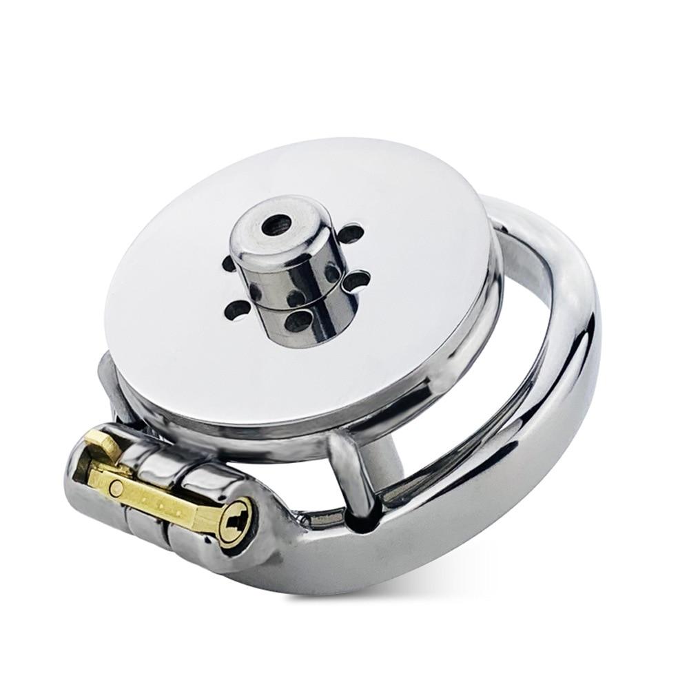 Kovový pánský zámek na penis močová trubice zámek CB zámek z nerezové oceli zámek cudnosti pro dospělé gay sexuální hračka pás cudnosti na penis