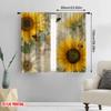 2 szt., druk płaski 2D Zasłony Rolety Słonecznikowa Rozkosz Tkane Poliestrowe (bez pręta) Dekoracje zewnętrzne Użyj do sypialni
