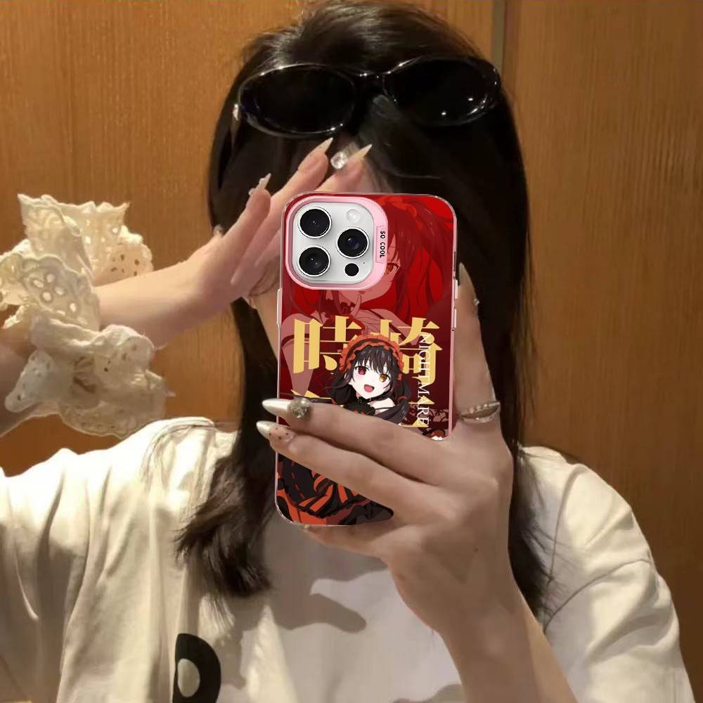Date A Live Cartoon Phone Case For IPhone 17 16 15 14 13 12 11 Pro MAX Matte Shockproof Back Anti Fall Matte Cover