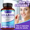 Premium Collagen Capsules, Various Types of Hydrolyzed Collagen Supplements, for Skin Care and Joint Health.
