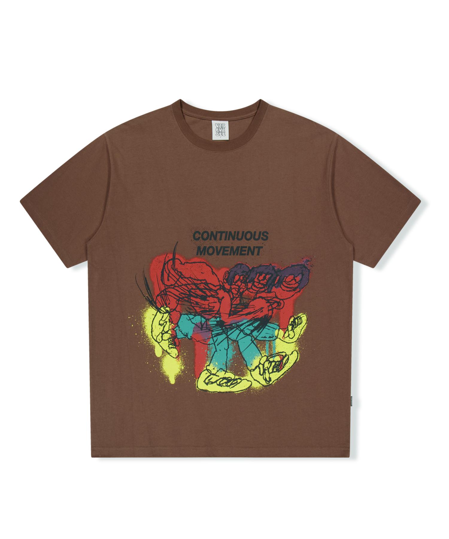 Yes Ic Pjw Movement Tee Brown L