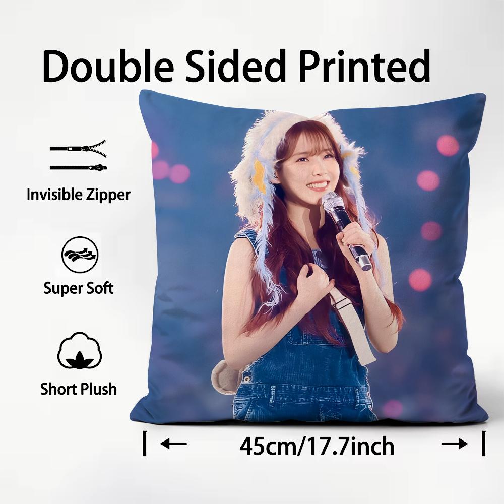 Lee Ji Eun IU Cushion Cover Pattern Printed Pillowcase for Living Room Sofa Cushion Cover & Bedroom Decor