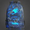 Fairy Tail Backpack Canvas School Bag With Zipper For Students Travel