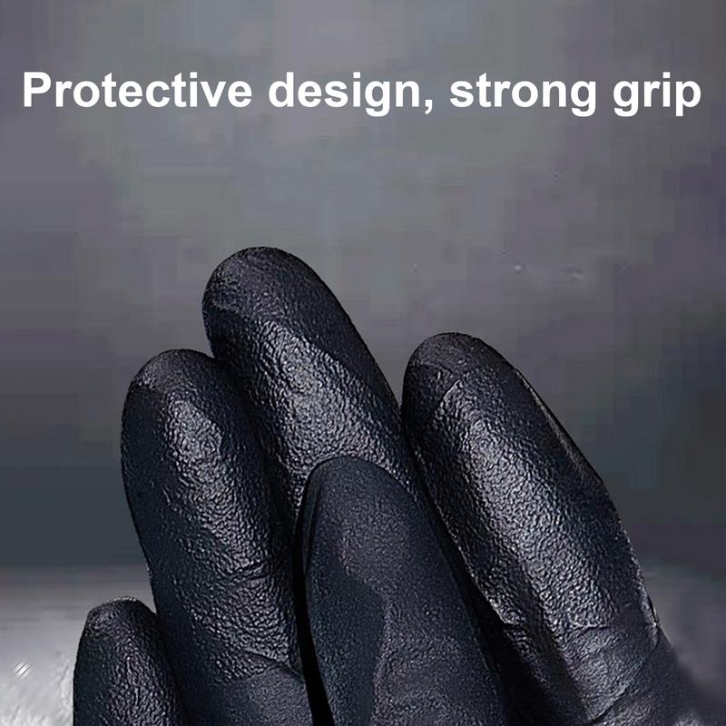 Nitrile Throwaway Gloves Nitrile Gloves Nitrile Gloves 100X Black Latex Nitrile Gloves Gloves Throwaway For Cooking Cleaning