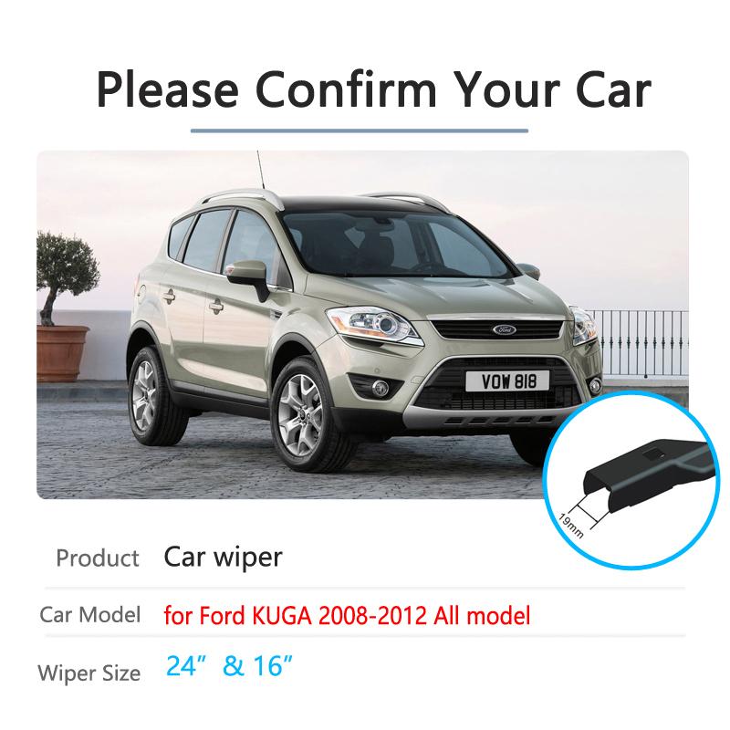 Car Wiper Blades for Ford KUGA MK1 2008~2012 2009 2010 2011 Front Window Windshield Windscreen Wipers Car Accessories Stickers