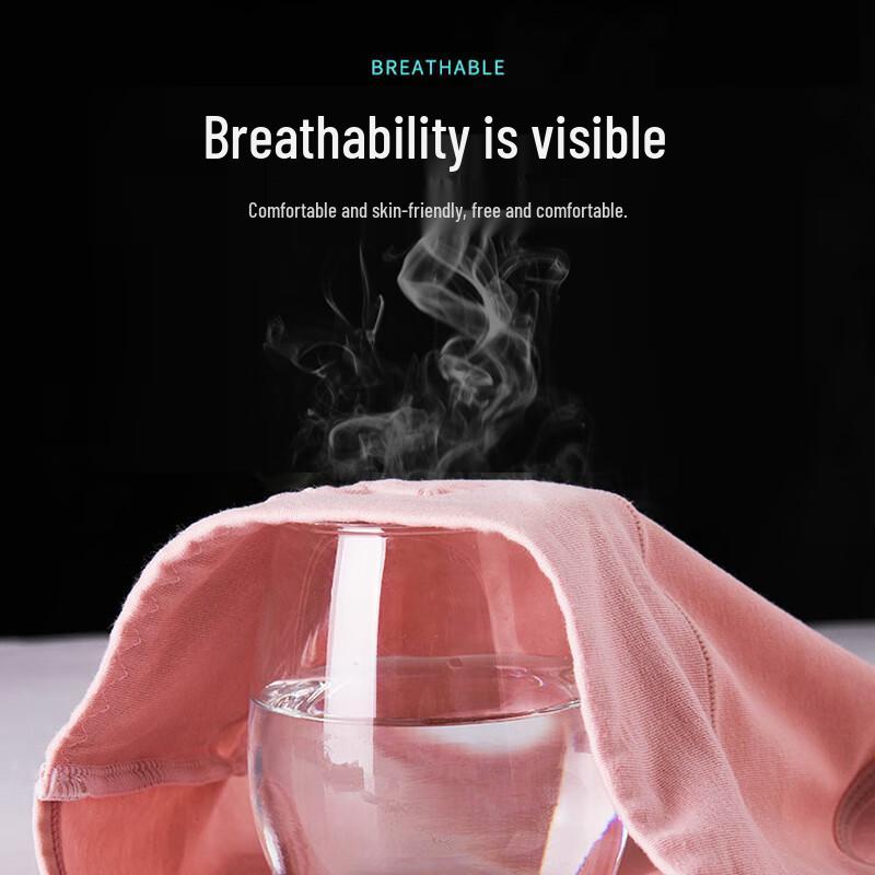 LANGSHA Women's Pure Cotton High-Waist Printed Briefs (4-Pack)