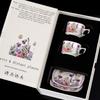 Violet Coffee Cup And Saucer Gift Box For Newcomers, High-Value Afternoon Tea Ceramic Cup Design Cup And Saucer Set